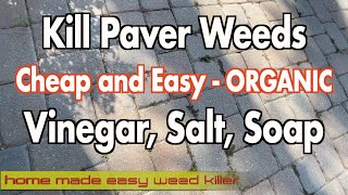 How to get rid of weeds on pavers and driveways Permanently - Organic Way