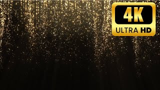 4K TV Art | Golden Glitter Motion Canvas | Luxury Sparkling Dust Study