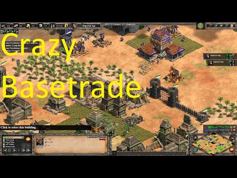 Crazy Basetrade feat. Adalwolf & Myzel AOE 2:DE Arabia aztecs vs vikings