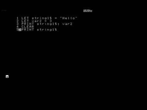 Programming in SAM BASIC (SAM COUPE) - Episode 1 - Variable Basics