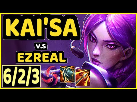 ABSOLUT (KAI'SA) vs EZREAL - 6/2/3 KDA BOTTOM ADC GAMEPLAY - BR Ranked MASTER
