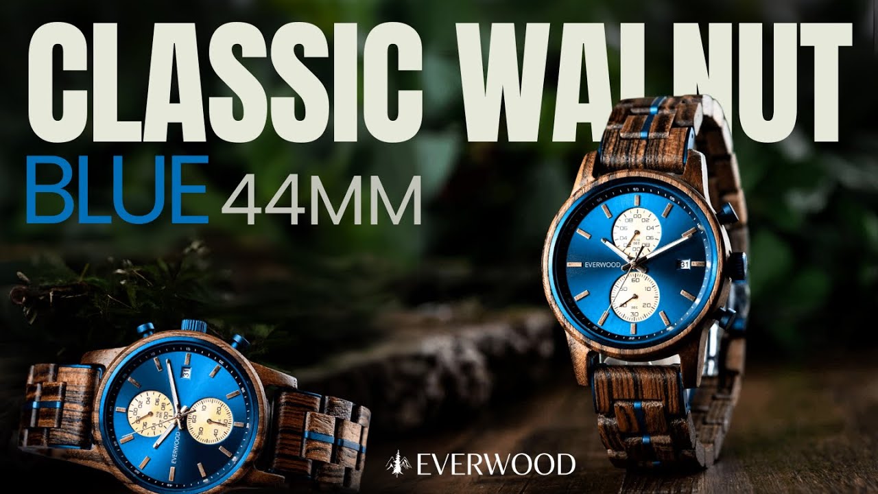 Classic Walnut Blue 44mm