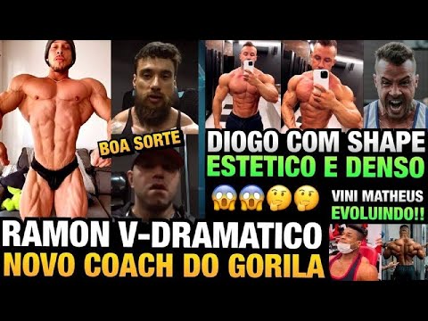 RAMON MOSTRA DORSAL ENORME - DIOGO REVELA SHAPE ATUAL - GORILA APRESENTA SEU NOVO COACH E MAIS