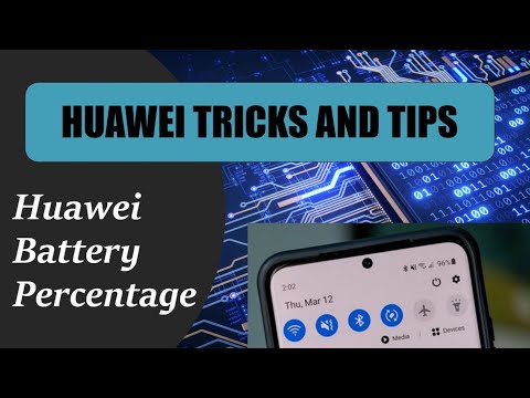 Huawei Battery Settings | Huawei Battery  Percentage | Huawei Tricks & Tips Settings |Duvi Creations