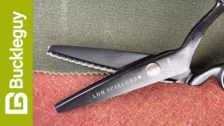 Prevent fraying with pinking shears