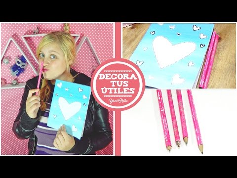 Ideas para decorar tus útiles escolares ¡muy fáciles!