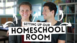 LIVING THE WAY Vlog // Setting Up Our Homeschool Room