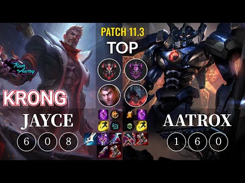RNW KronG Jayce vs Aatrox Top - KR Patch 11.3