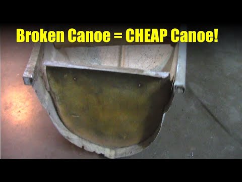 Fiberglass Repairs on a Broken Canoe