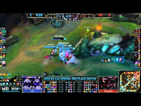 [H2K vs SK] Game 5 Last Teamfight and Ending