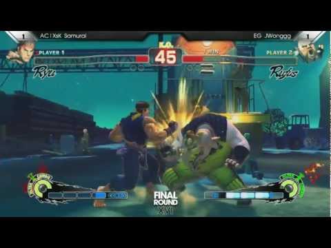 [FR 16 SSFIV AE] AC Xsk Samurai (Ryu) vs EG JWonggg (Rufus)