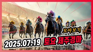 2025년 7월 19일 토요 제주경마 전체경주 모아보기