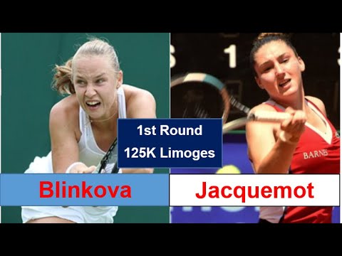 Anna Blinkova (RUS) - Elsa Jacquemot (FRA) 1st Round Limoges Women Challenger 2021