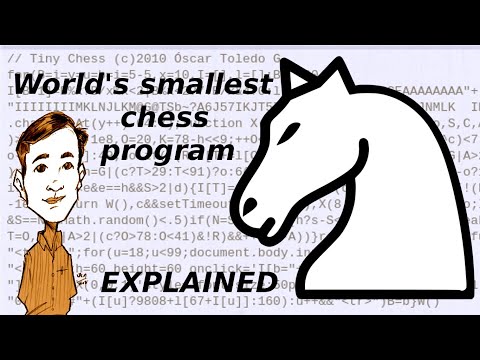 How the world's smallest chess program works? | Nanochess by Oscar Toledo deobfuscated & explained