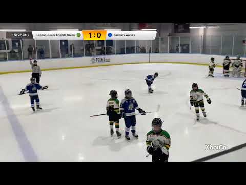 LJK U11 AA Junior Knights Green vs Sudbury Wolves - 01-18-25 WIN 4-2