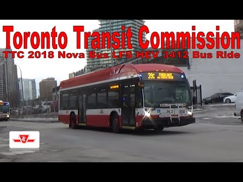 TTC 2018 Nova Bus LFS HEV 3412 Bus Ride