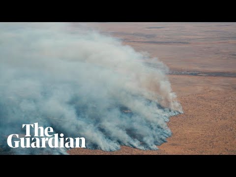 Namibia footage shows wildfire devastation in Etosha natural park