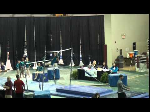 2014 Louisiana Level 9 State Gymnastics Championship Uneven Bars - 1st Place