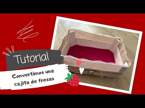 Organizador DIY: Transforma una caja de fresas en minutos