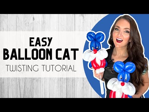 Sparkler the Cat! New easy linework cat balloon animal!