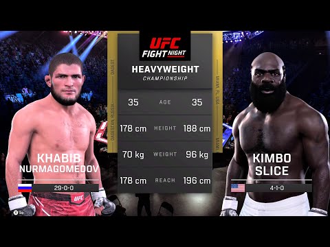 Khabib Nurmagomedov vs Kimbo Slice Full Fight - UFC 5 Fight Night
