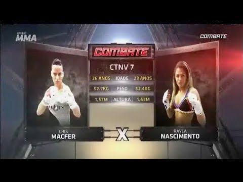 TAURA MMA 7 - Cris Macfer VS Rayla Nascimento