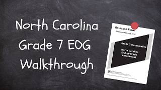 NC 7th Grade EOG Walkthrough