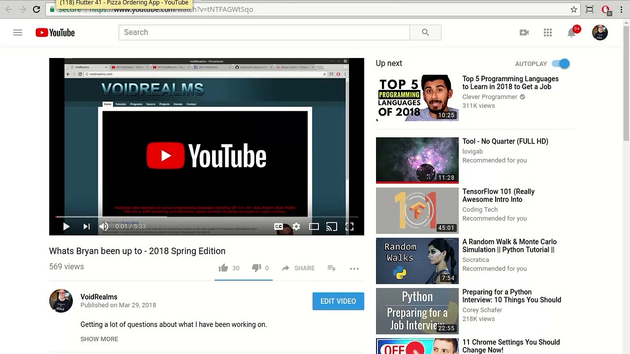 Flutter Tutorials Update