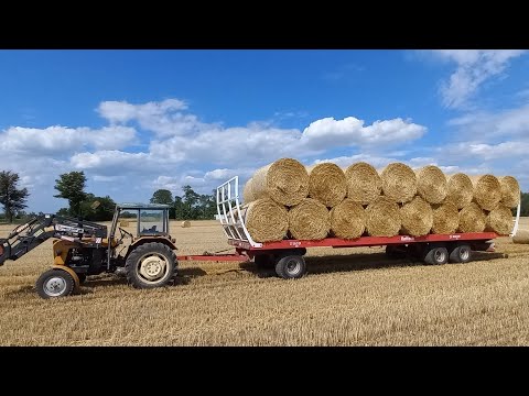 CIAPEK VS 32 BALOTY ‼️ Zwożenie słomy & Koniec  Żniw🌾 Pamiętna  Wtopa