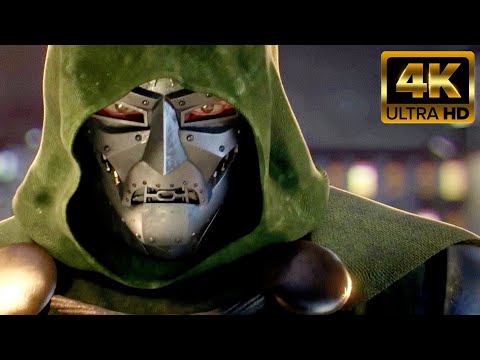 Doctor Doom vs Avengers & X-Men Fight Scene (2024) 4K Ultra HD