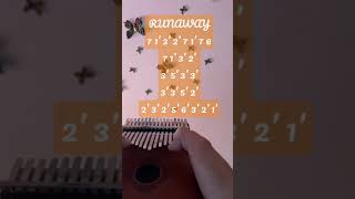 Download lagu RUNAWAY (Aurora) - Kalimba Tabs #shorts #kalimba #tabs mp3