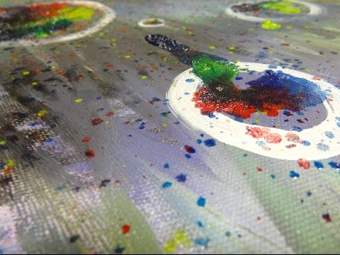 "Swipe and Splash" Painting Timelapse