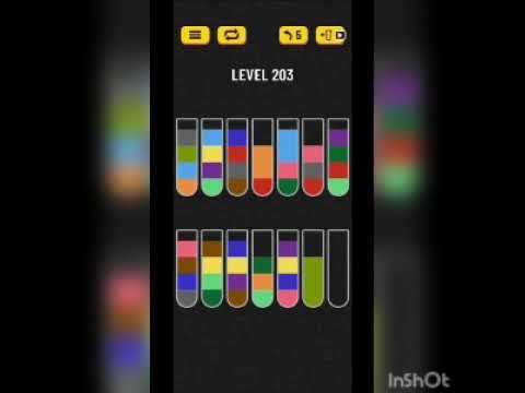 Water sort puzzle level 203