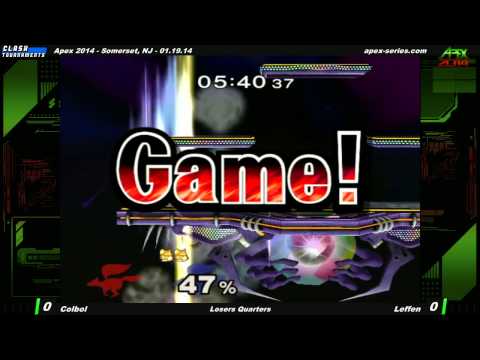 Apex 2014 - Leffen vs Colbol - Losers Quarters - SSBM - Japanese Commentary