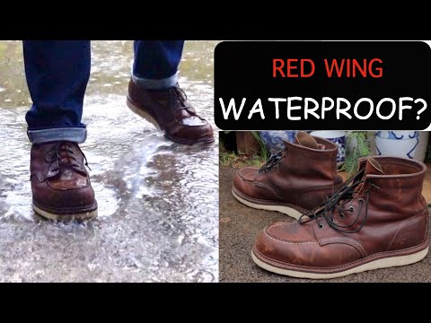 Are Red Wing Heritage Moc Toe 1907 Waterproof?