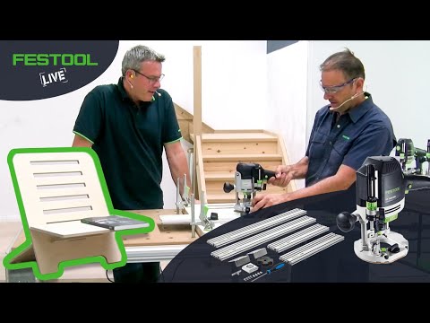 We build a laptop stand (Live Recording from Festool HQ, Germany