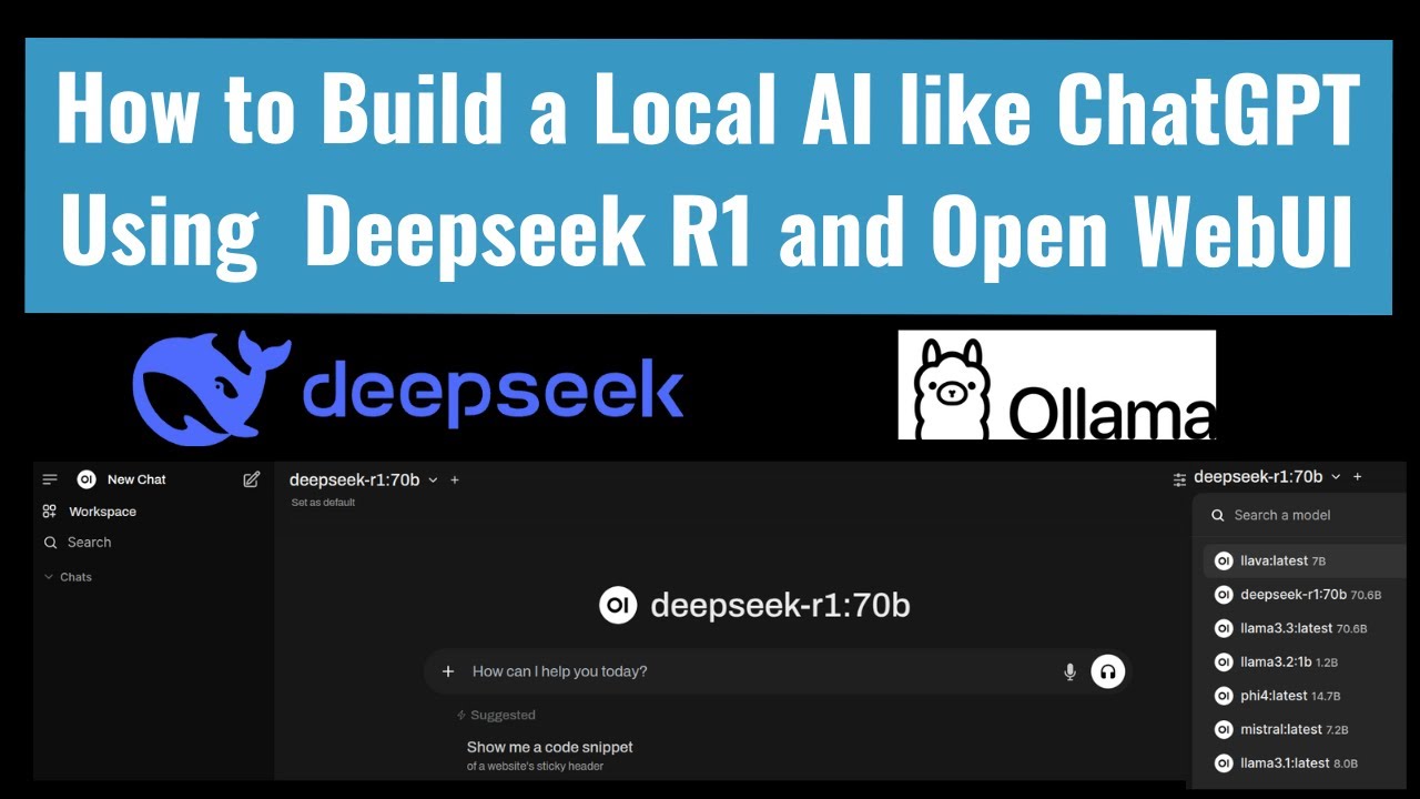 How to build a Local AI like ChatGPT using Deepseek R1 and Open WebUI (macOS/Linux Version)