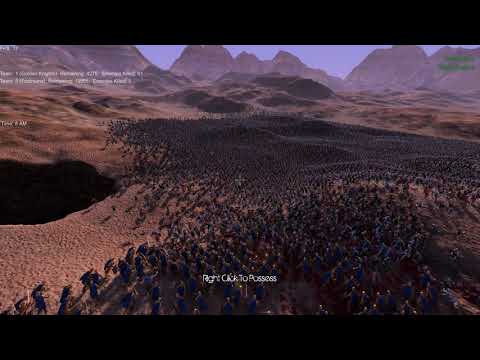 4,200 Golden Knights vs 20,000 Footmen Ultimate Epic Battle Simulator