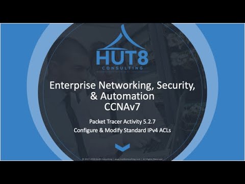 CCNAv7 - Enterprise Networking, Security, & Automation (ESNA) - Packet Tracer 5.2.7 - Standard ACLs!
