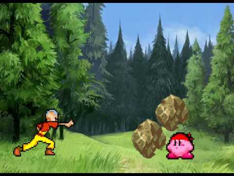 Kirby vs Aang sprite animation