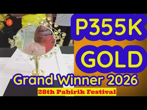 ₱355K Handmade Gold – Grand Winner  I 28th Pabirik Festival Jewelry Design Competition of Paracale