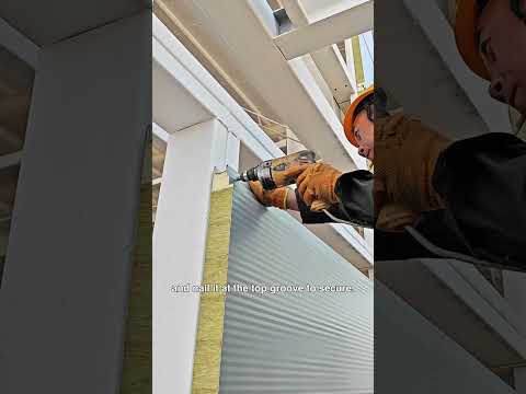 See How Sandwich Panels Are Installed — In Just 10 Seconds.Ultra-Detailed Installation Guide.