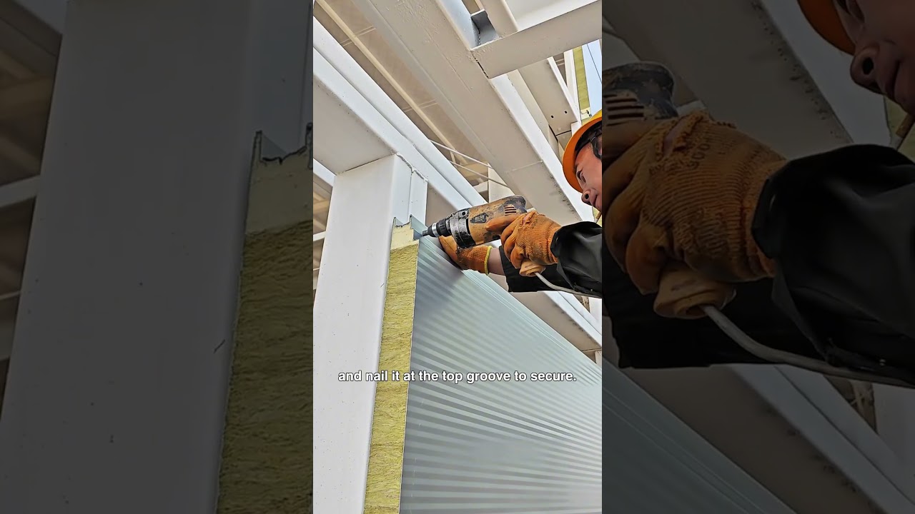 See How Sandwich Panels Are Installed — In Just 10 Seconds.Ultra-Detailed Installation Guide.