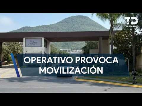 Operativo provoca movilización en la colonia Haciendas de la Sierra en San Pedro