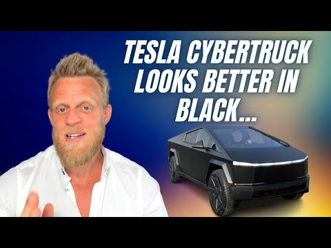 Tesla Cybertruck в матовом черном цвете
