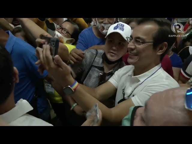 WATCH: Isko Moreno back on campaign trail after volunteer group switch