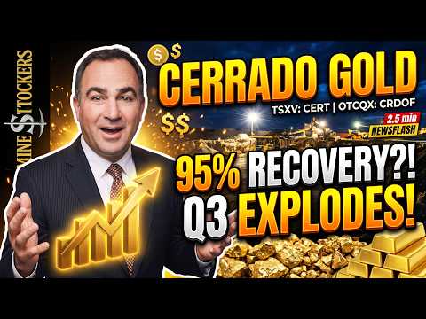 🚀ℂ𝕖𝕣𝕣𝕒𝕕𝕠 𝔾𝕠𝕝𝕕 Just Blew Up Q3! 💰High-Grade Gold Hits 95% Recovery! 🔥Mining NewsFlash ⛏️✨| NewsFlash