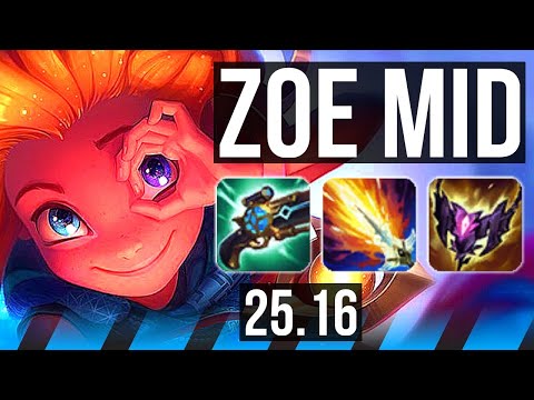 ZOE vs IRELIA (MID) | 49k DMG, Legendary | KR Master | 25.16
