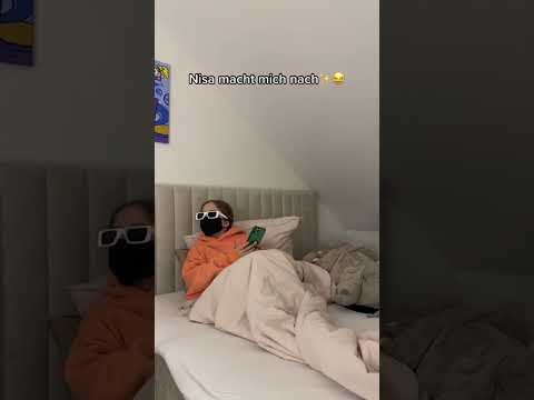 Nisa imitates me😂