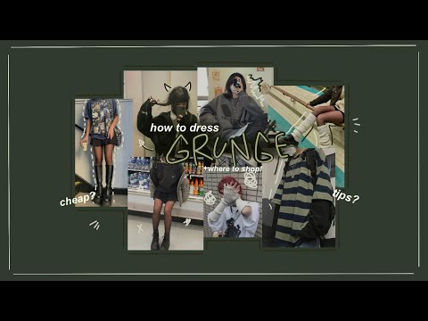 how to dress GRUNGE! | grunge aesthetic/style | where to shop | #fashion #grunge